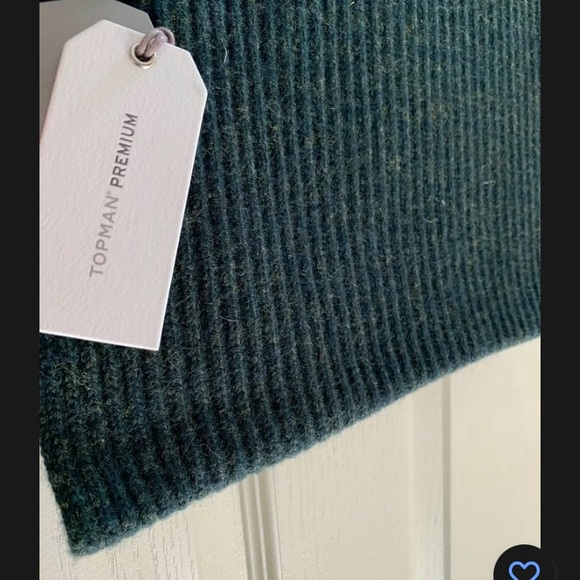 Topman Wool Scarf (Deep Green) - Picture 4 of 5